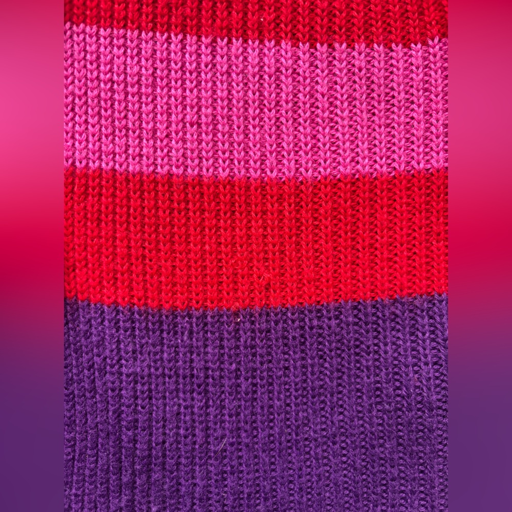 Marc Jacobs Cardigan Colour Block Striped Wool Blend | Size S-M - Picture 8 of 10